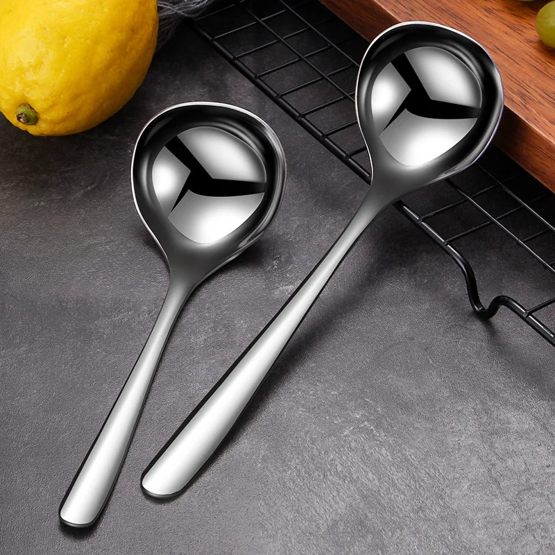 QF 304 Stainless Steel Ladel Long Handle Household Drink Ladel Sub-Big Head Small Deep Spoon Big Spoon
QF 304 Stainless Steel Ladel Long Handle Household Drink Ladel Sub-Big Head Small Deep Spoon Big Spoon