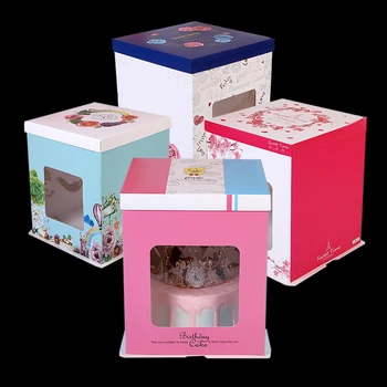 Printed Window Square Cake Box Transparent rabbit Packing Store Party Lovely Goods Doll Festival Wedding Birthday Gift Pastry 
Printed Window Square Cake Box Transparent rabbit Packing Store Party Lovely Goods Doll Festival Wedding Birthday Gift Pastry