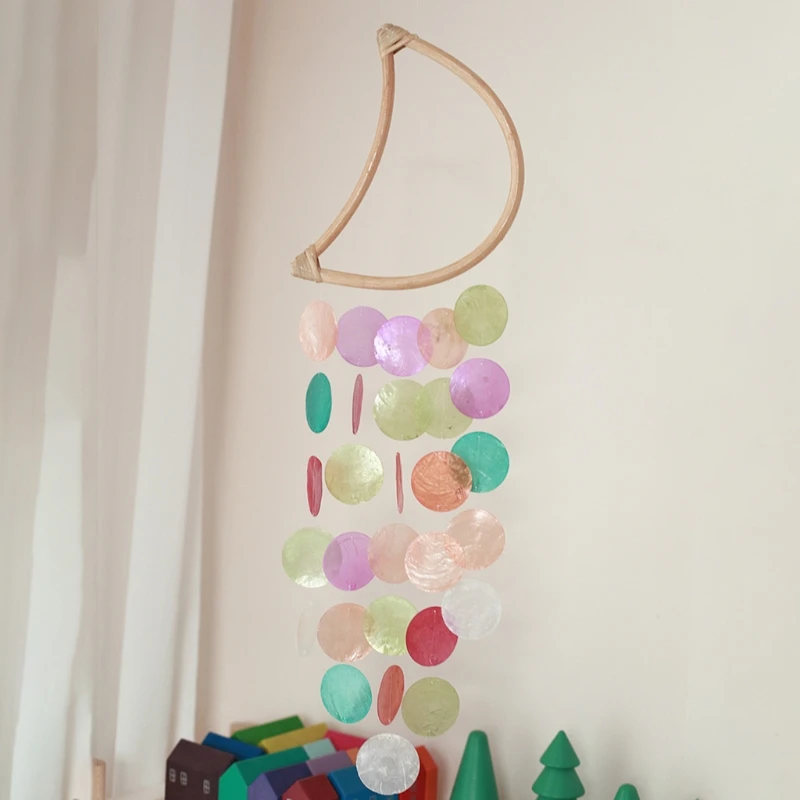 Shell Moon Wind Chime Room Decor Nordic Style Colorful Moon Shape Windchimes Nursery Decor Wall Hanging Toys Gifts
Shell Moon Wind Chime Room Decor Nordic Style Colorful Moon Shape Windchimes Nursery Decor Wall Hanging Toys Gifts