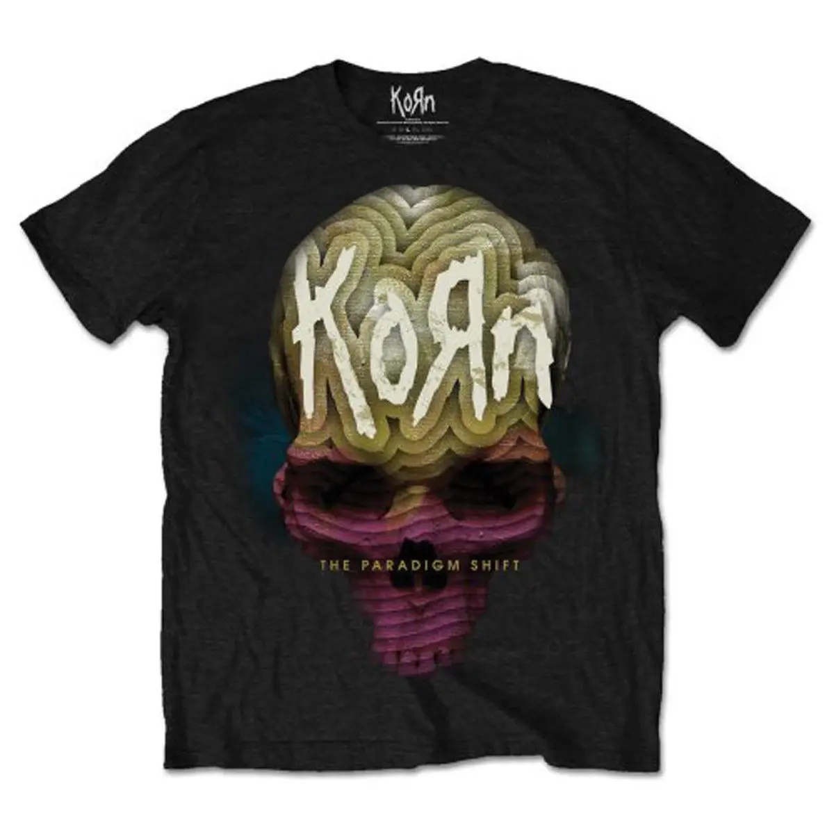 Korn парадигма сдвиг Джонатан Дэвиса Nu Металл официальный Camiseta para hombre дешевая