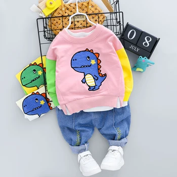 Dinosaur Clothes for 1-4 Years Boys Girls 2 Pieces/Set Clothing Casual Cartoon O-neck Child Outfits Kids Clothing Suits
Dinosaur Clothes for 1-4 Years Boys Girls 2 Pieces/Set Clothing Casual Cartoon O-neck Child Outfits Kids Clothing Suits