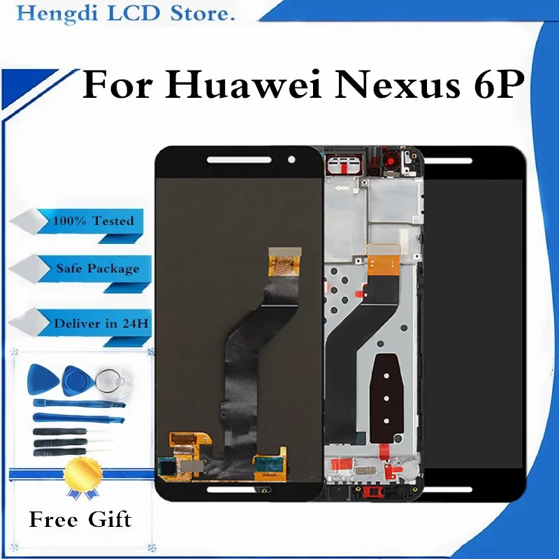 AMOLED для Huawei Google Nexus 6P ЖК ЖК-дисплей ЖК-экран сенсорный дигитайзер в сборе Замена |
