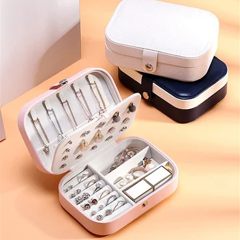 Portable Leather Jewelry Storage Box Earring Ring Necklace Storage Box Travel Double-layer Ladies Cosmetic Beauty Jewelry Box
Portable Leather Jewelry Storage Box Earring Ring Necklace Storage Box Travel Double-layer Ladies Cosmetic Beauty Jewelry Box