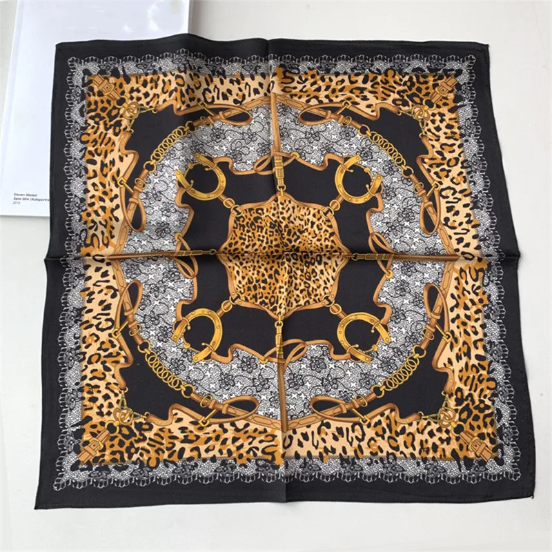 POBING 100% Natural Silk Scarf leopard Print Square Scarves Wraps Small Head Handkerchief Tie Hijabs Echarpes Foulards 53x53CM
POBING 100% Natural Silk Scarf leopard Print Square Scarves Wraps Small Head Handkerchief Tie Hijabs Echarpes Foulards 53x53CM