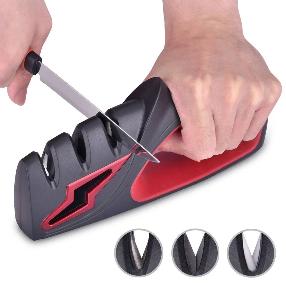 4-in-1 Multifucntional 3 Stage Knife Scissors Sharpener Safe Diamond Quick Professional Knife Knives Grinder Sharpener Tools
4-in-1 Multifucntional 3 Stage Knife Scissors Sharpener Safe Diamond Quick Professional Knife Knives Grinder Sharpener Tools