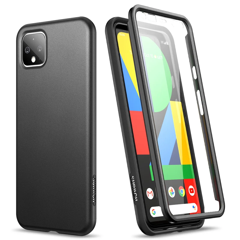 2 в 1 противоударный мягкий чехол для Google Pixel 4 XL бампер со встроенным защитным