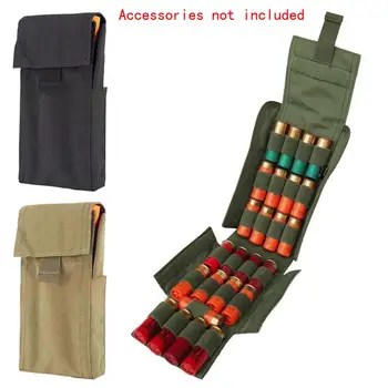 Nylon Hunting Ammo Shotgun Reload Bags 25 Round 12GA 12 Gauge Ammo Shells Shotgun Bullet Reload Magazine Pouches Molle Bag Case