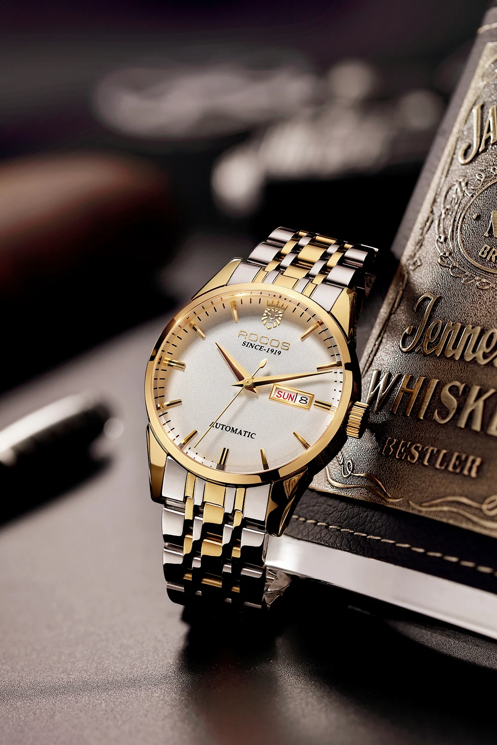 Luxury Gold Wrist Watches for Men Classic Elegant Analog Casual Business Watches -R0101 Luxury Gold Wrist Watches for Men Classic Elegant Analog Casual Business Watches -R0101
