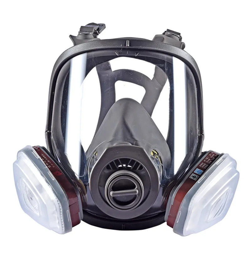 

Industrial Double Use Full Face Gas Mask Facepiece Painting Spraying Chemical Respirator DustProof gas masks Replace 6100 Type