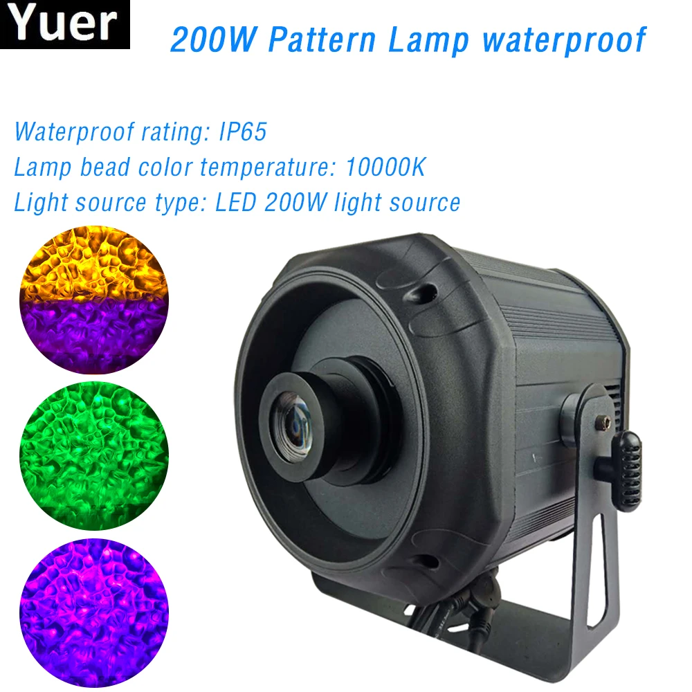 Waterproof Gobo Led Projection Lamp 200w Dynamic Rotating Pattern Light Logo Projector Light For DJ Hotel Square Shopping Mall
Waterproof Gobo Led Projection Lamp 200w Dynamic Rotating Pattern Light Logo Projector Light For DJ Hotel Square Shopping Mall