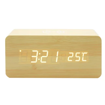 Wooden Clock Rectangle Alarm Digital Display USB Qi Wireless Charger Home Led Voice Control Desk Modern Multifunction Dual Power
Wooden Clock Rectangle Alarm Digital Display USB Qi Wireless Charger Home Led Voice Control Desk Modern Multifunction Dual Power