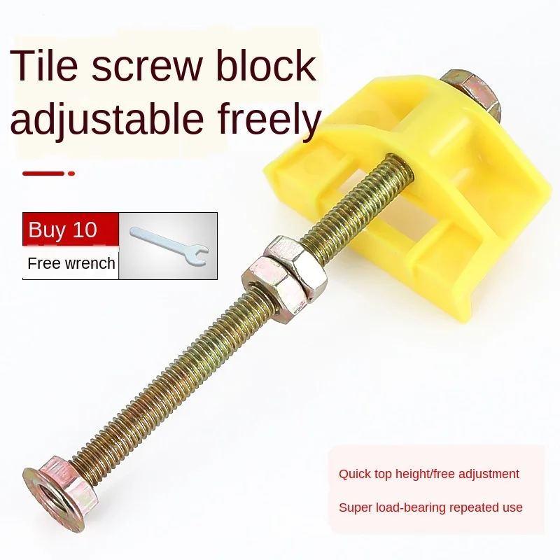 10pcs Manual tile Locator Wall Tiles regulator Height Adjustment Positioner Leveler Ceramic Fine Thread Rising Construction Tool
10pcs Manual tile Locator Wall Tiles regulator Height Adjustment Positioner Leveler Ceramic Fine Thread Rising Construction Tool