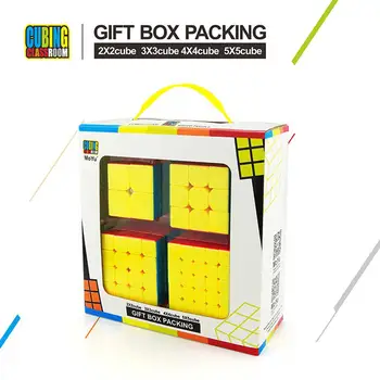 MoYu Cubing Classroom 4Pcs Speed Cube Brain Teaser Gift Box Packing Set 2x2 3x3 4x4 5x5 Stickerless Puzzle Magic Cube
MoYu Cubing Classroom 4Pcs Speed Cube Brain Teaser Gift Box Packing Set 2x2 3x3 4x4 5x5 Stickerless Puzzle Magic Cube