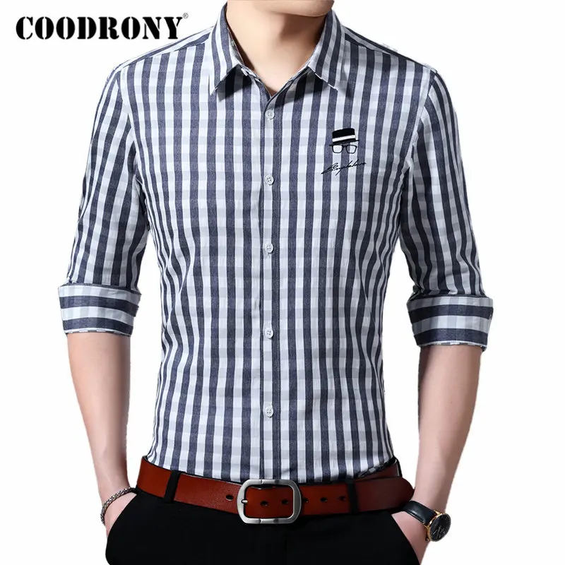 COODRONY Brand Men Shirt Long Sleeve Cotton Shirt Men Young man Streetwear Fashion Striped Casual Shirts Camisa Masculina 96101
COODRONY Brand Men Shirt Long Sleeve Cotton Shirt Men Young man Streetwear Fashion Striped Casual Shirts Camisa Masculina 96101