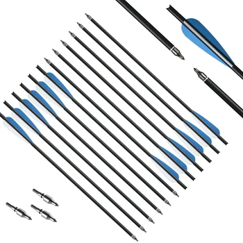 6/12Pcs Archery Carbon Arrows 20'' Crossbow Arrows 4'' 3 Vanes Stainless Steel Bolts Arrow tip for Crossbow Shooting Hunting 
6/12Pcs Archery Carbon Arrows 20'' Crossbow Arrows 4'' 3 Vanes Stainless Steel Bolts Arrow tip for Crossbow Shooting Hunting