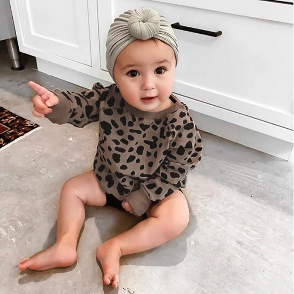 

Toddler Baby Girls Leopard Print Pullover Sweatshirt Tops Casual Clothes modis toddler fall clothes sweatshirt kids girls cloth