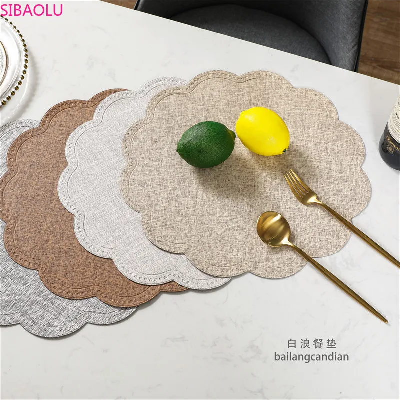 New Waterproof and Oil-proof Restaurant Solid Color Round PU Western Placemat Home Insulation Decorative Table Mat Coaster Stock
New Waterproof and Oil-proof Restaurant Solid Color Round PU Western Placemat Home Insulation Decorative Table Mat Coaster Stock