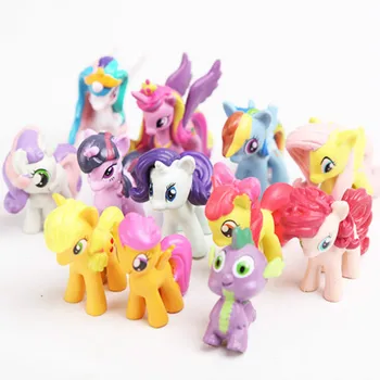 12pcs My Little Pony Birthday Cake Decoration Plug-in Rainbow Unicorn PVC Action Figures The Dragon Dolls Toys for Children 
12pcs My Little Pony Birthday Cake Decoration Plug-in Rainbow Unicorn PVC Action Figures The Dragon Dolls Toys for Children