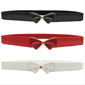 2020 Women High Quality Gentle Temperament Wild Bow Buckle Slim Elastic Women Belts
2020 Women High Quality Gentle Temperament Wild Bow Buckle Slim Elastic Women Belts