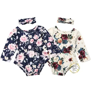 0-24M Newborn Infant Baby Girl Floral Rompers Long Sleeve Jumpsuit Autumn Spring Baby Girls Costumes Flower Clothes
0-24M Newborn Infant Baby Girl Floral Rompers Long Sleeve Jumpsuit Autumn Spring Baby Girls Costumes Flower Clothes