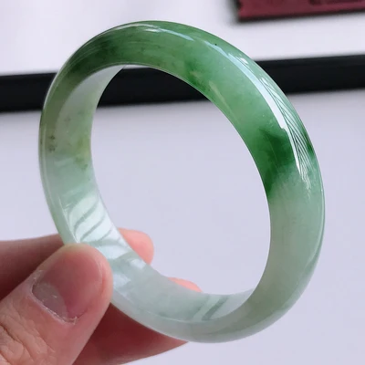 Zheru Jewelry Natural Burmese Jadeite Light Green Two-tone 54-62mm Bracelet Elegant Princess Jewelry Best Gift
Zheru Jewelry Natural Burmese Jadeite Light Green Two-tone 54-62mm Bracelet Elegant Princess Jewelry Best Gift