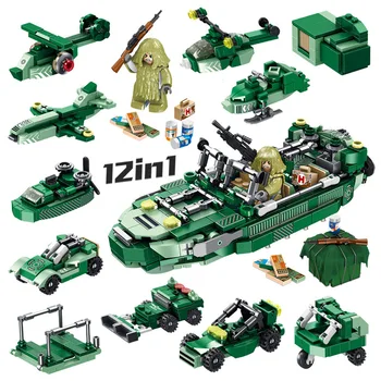 580PCS Tank Building Blocks Vehicle Aircraft Boy Toys Figures Educational Blocks Military Compatible Bricks
580PCS Tank Building Blocks Vehicle Aircraft Boy Toys Figures Educational Blocks Military Compatible Bricks
