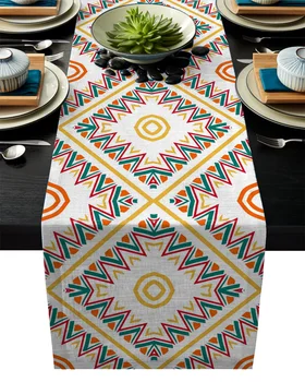 1pcs Ethnic Style Color Pattern White Modern Table Runners For Wedding Party Chirstmas Table Cover Hotel Home Table Decoration 
1pcs Ethnic Style Color Pattern White Modern Table Runners For Wedding Party Chirstmas Table Cover Hotel Home Table Decoration