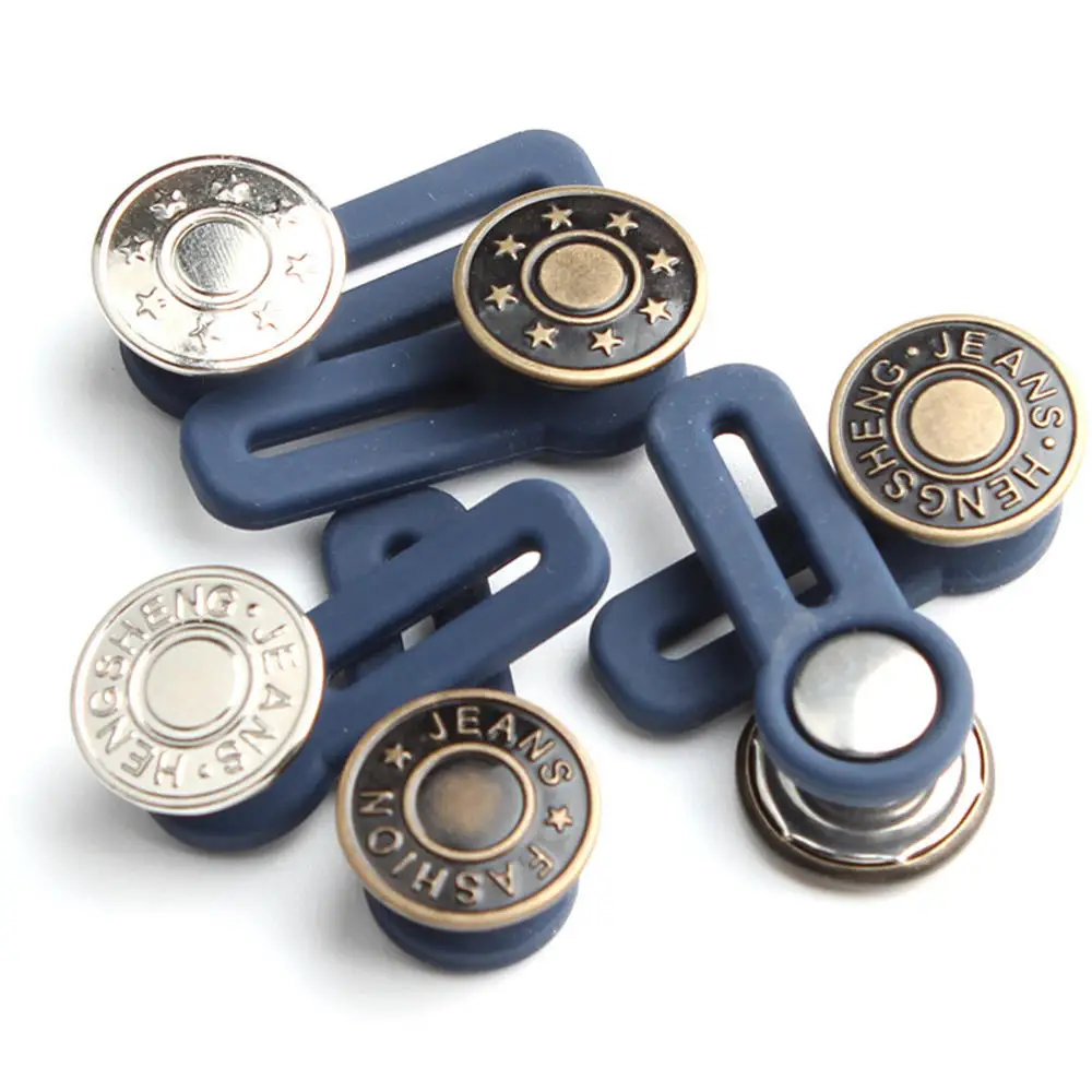 5pcs Jeans Retractable Button Free Sewing Buttons Adjustable Disassembly Retractable Metal Buckles Pant Waistband Expander
5pcs Jeans Retractable Button Free Sewing Buttons Adjustable Disassembly Retractable Metal Buckles Pant Waistband Expander