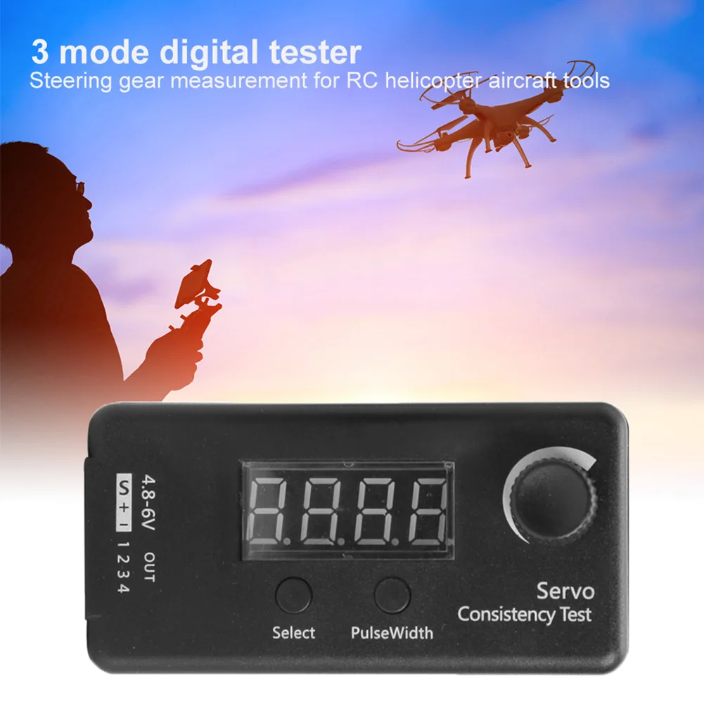 DC 4.8-6V Tool High Performance Parts Accurate Digital Servo Tester Steering Gear Measurement ESC Consistency Mini 3 Modes
DC 4.8-6V Tool High Performance Parts Accurate Digital Servo Tester Steering Gear Measurement ESC Consistency Mini 3 Modes