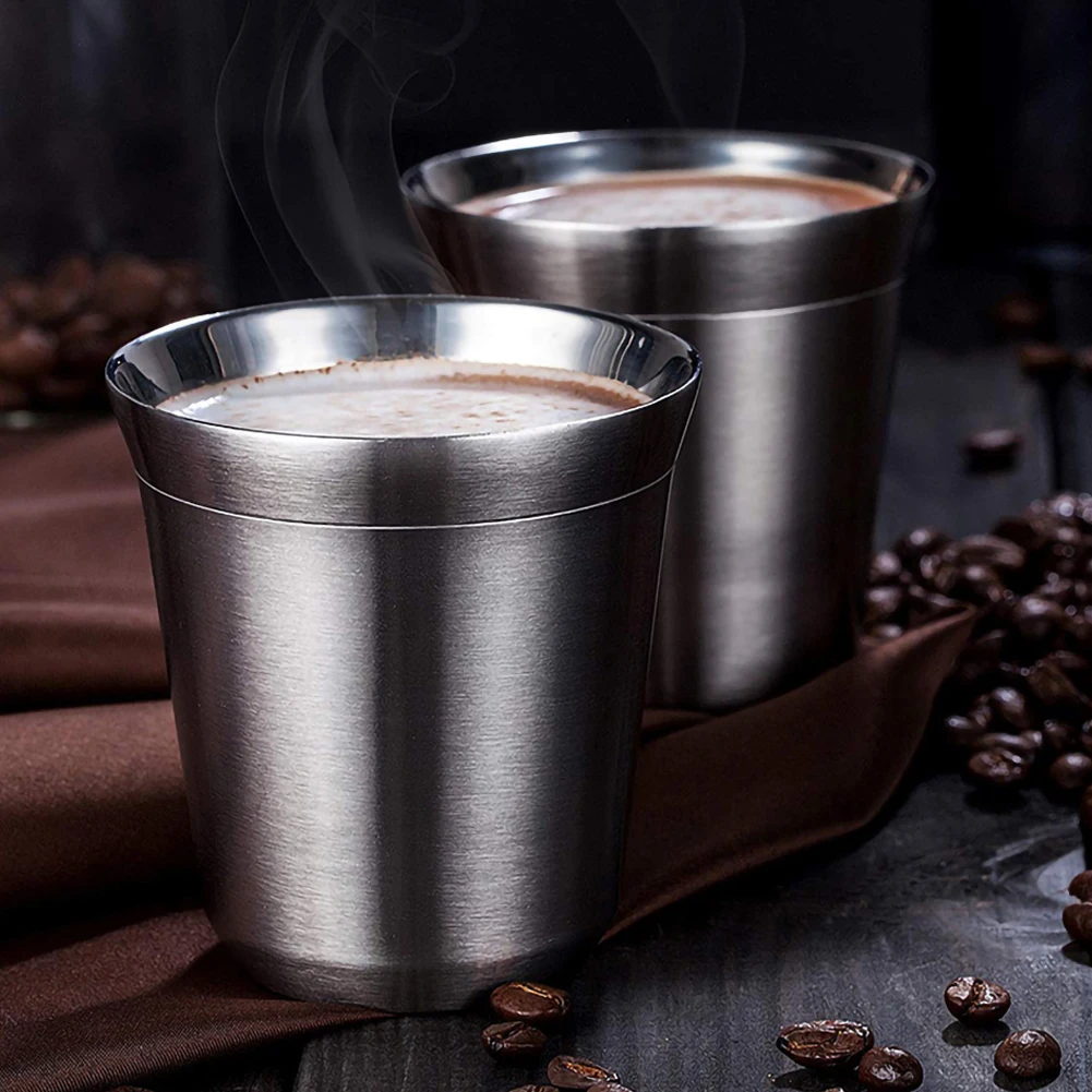 Double Coffee Mug Wall Milk Cup Espresso Heat Insulation 160ml Portable Cup Travel Tumbler Coffee Jug Tea Cups Office Water Mugs
Double Coffee Mug Wall Milk Cup Espresso Heat Insulation 160ml Portable Cup Travel Tumbler Coffee Jug Tea Cups Office Water Mugs