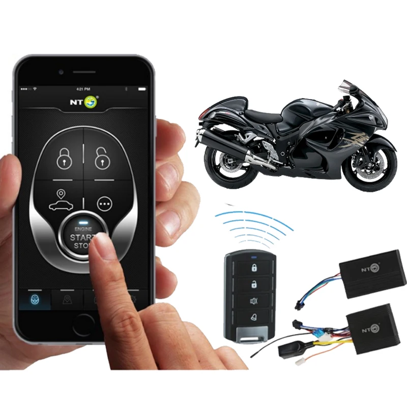 

NTO NTG02M GPS GSM Tracker Motorcycle Security Alarm System Remote Control Car Alarm System Waterproof Tracking Vibration Device