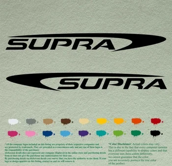 For 1Pair Supra Decals Vinyl Stickers Boat Outboard Motor lot of 2 
For 1Pair Supra Decals Vinyl Stickers Boat Outboard Motor lot of 2
