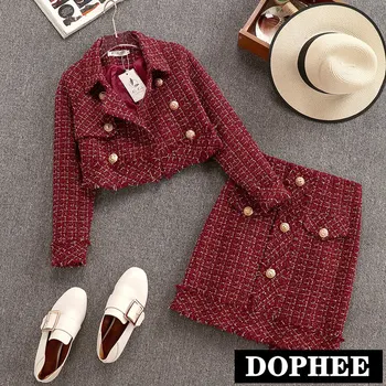 2019 New Autumn and Winter Small Fragrance Tweed Short Jacket Coat + Slim Hip Short Skirt Two-piece Set for Women
2019 New Autumn and Winter Small Fragrance Tweed Short Jacket Coat + Slim Hip Short Skirt Two-piece Set for Women