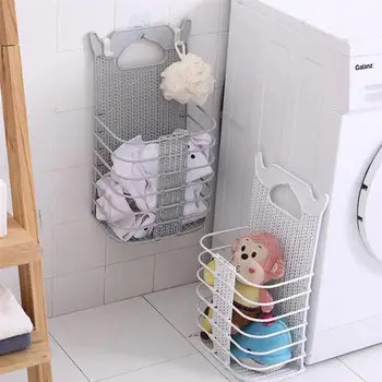 Plastic Foldable Laundry Container Punch-Free Hanging Storage Basket Dirty Clothes Organizer
Plastic Foldable Laundry Container Punch-Free Hanging Storage Basket Dirty Clothes Organizer