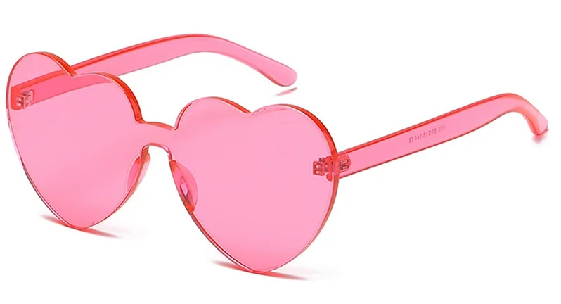 Oversized Herz Sonnenbrille Für Damen Uv Schutz Candy Farben_voghion.com