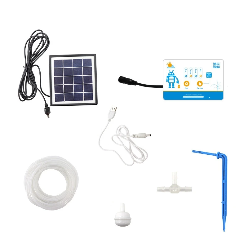 Solar Energy Charging Intelligent Garden Automatic Watering Device Potted Plant Drip Irrigation Water Pump Timer System
Solar Energy Charging Intelligent Garden Automatic Watering Device Potted Plant Drip Irrigation Water Pump Timer System