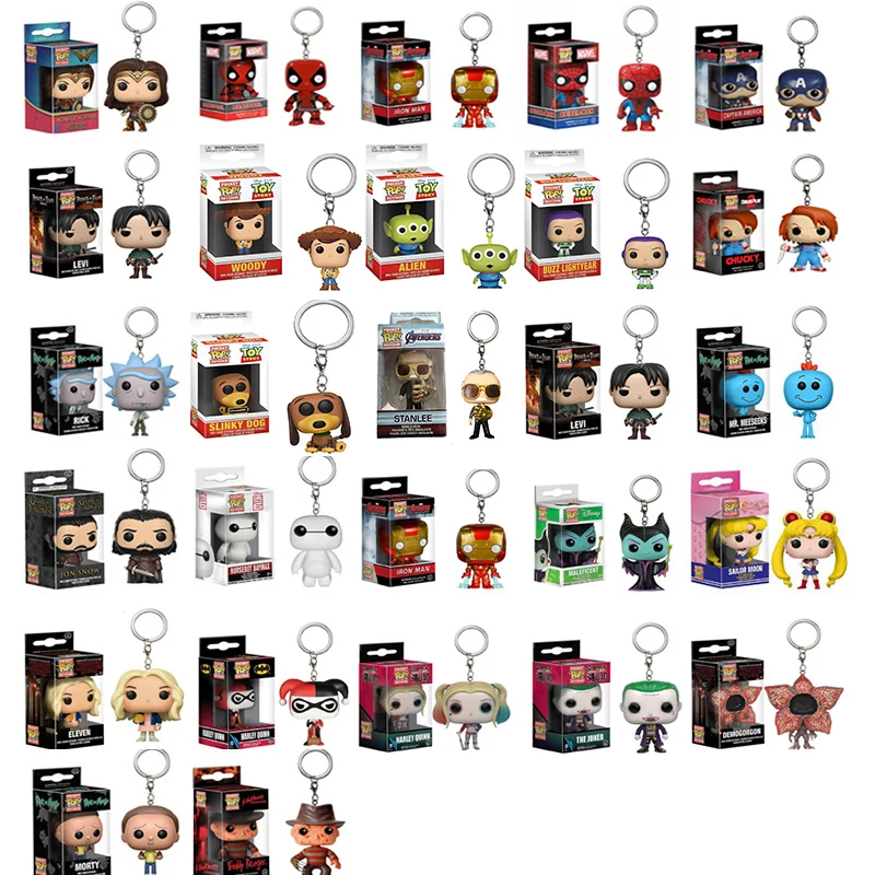 Funko POP Stranger Things Spider-Man Captain America SAILOR MOON Game of Thrones Keychain
Funko POP Stranger Things Spider-Man Captain America SAILOR MOON Game of Thrones Keychain
