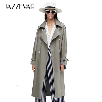 JAZZEVAR2019 New arrival autumn trench coat women top red color cotton double breasted long fashion style with highquality9020-1
JAZZEVAR2019 New arrival autumn trench coat women top red color cotton double breasted long fashion style with highquality9020-1