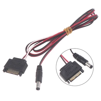 1Pc DC Cable SATA Male To DC 5.5*2.5mm 12V Power Supply SATA To DC Cable 100cm