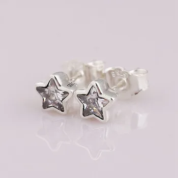 Original S925 Sterling Silver Pan Earring New Bright Star Simple Star Earrings For Women Wedding Gift Fashion Jewelry 
Original S925 Sterling Silver Pan Earring New Bright Star Simple Star Earrings For Women Wedding Gift Fashion Jewelry