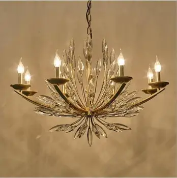 American Crystal Pendant Living Room Bedroom Designer Model Room Restaurant Art Lily Bud Pattern Pendant Light Emitting Diode
American Crystal Pendant Living Room Bedroom Designer Model Room Restaurant Art Lily Bud Pattern Pendant Light Emitting Diode