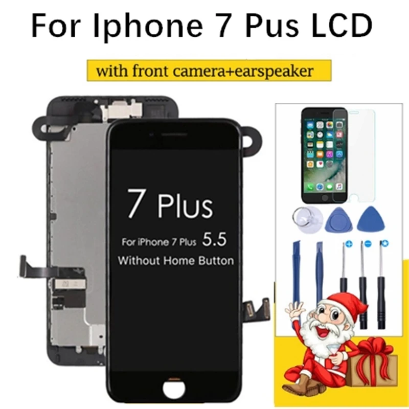 Top quality LCD Screen for Apple iPhone 7 plus Display Full Assembly Replacement Digitizer with Front Camera Earspeaker
Top quality LCD Screen for Apple iPhone 7 plus Display Full Assembly Replacement Digitizer with Front Camera Earspeaker