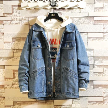 Plus size L - 5XL Blue & Black Denim Jeans Jacket New 2020 Spring Autumn Winter Clothes
Plus size L - 5XL Blue & Black Denim Jeans Jacket New 2020 Spring Autumn Winter Clothes