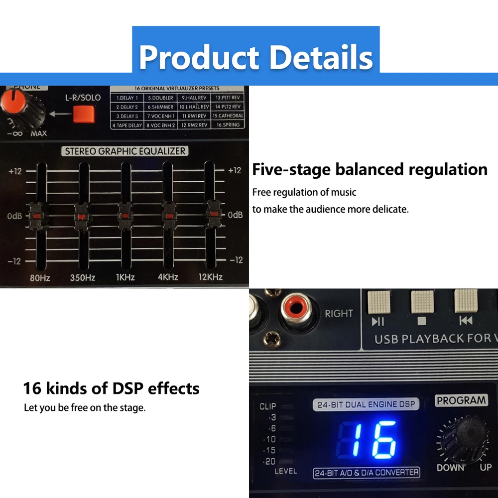 4ch dj party 16 effects mixing
