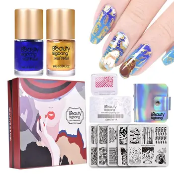 10Pcs/Set Nail Stamping Set 5 Stamping Plates Square Stamping Plate Case Clear Jelly Stamper with 2 Stamping Polishes
10Pcs/Set Nail Stamping Set 5 Stamping Plates Square Stamping Plate Case Clear Jelly Stamper with 2 Stamping Polishes