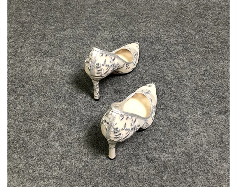 fashion embroidery high heels women shoes elegant wedding shoes