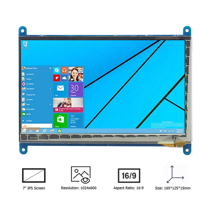 Elecrow Raspberry Pi 3 Display 7 Inch Touch Screen HDMI HD LCD TFT 1024X600 Monitor 7inch RPI Display for Raspberry Pi 3 2B B
Elecrow Raspberry Pi 3 Display 7 Inch Touch Screen HDMI HD LCD TFT 1024X600 Monitor 7inch RPI Display for Raspberry Pi 3 2B B