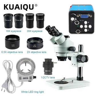 3.5-180X Stereo Microscope Trinocular Simul Focal 7-45X With VGA 30FPS Microscope Camera With LED Ring Light For Soldering Phone
3.5-180X Stereo Microscope Trinocular Simul Focal 7-45X With VGA 30FPS Microscope Camera With LED Ring Light For Soldering Phone