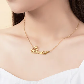 AILIN 18K Gold Plated Name Necklace Women Nameplate Pendant Necklace Stainless Steel Custom Necklace Personalized Jewelry Gifts
AILIN 18K Gold Plated Name Necklace Women Nameplate Pendant Necklace Stainless Steel Custom Necklace Personalized Jewelry Gifts