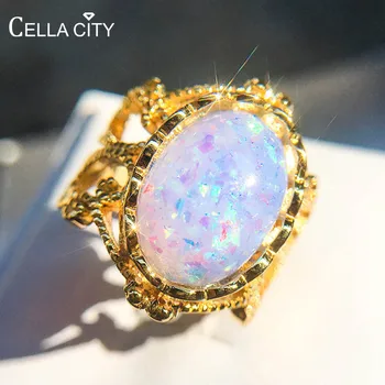 Cellacity Oval Opal Ring for Women Vintage Silver 925 Jewelry Gemstones White Pink Blue Gold Color Party Accessory Wholesale
Cellacity Oval Opal Ring for Women Vintage Silver 925 Jewelry Gemstones White Pink Blue Gold Color Party Accessory Wholesale